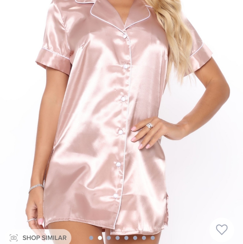 Satin night shirt